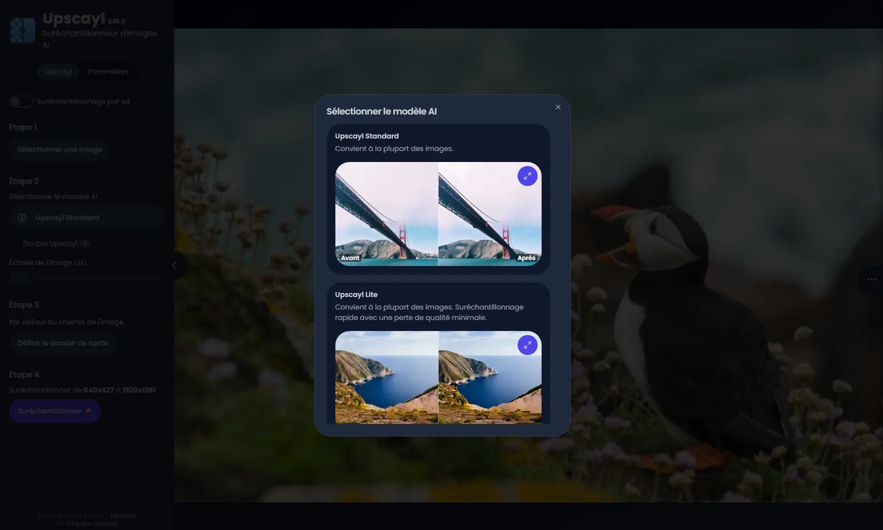 Choisissez le modèle d'IA